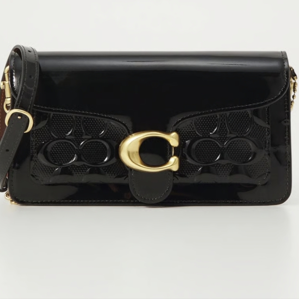 SOLD SOLD SOLD Coach Black Patent Leather Tabby